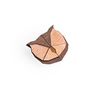 Dámská dřevěná brož Owl Brooch
