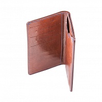 Tmavě hnědá peněženka s pouzdrem na iPhone 6/6s | Kožená peněženka s pouzdrem na iPhone 6