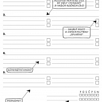 Vylepšený to do list - týdenní priority | Diář 2018 světle růžový Black Brick