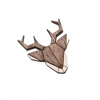 Dámská dřevěná brož Deer Brooch