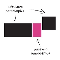 Designové černé samolepicí tabule na zeď obdélníky malá sada | Černé tabule obdélníky malá sada (t29)