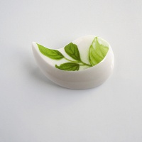 Leaves (porcelánová brož)