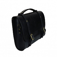 Leather Briefcase - černá