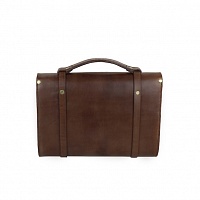 Leather Briefcase - hnědá