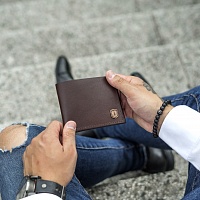 Kožená peněženka Brunn Coins Wallet