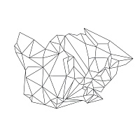 Moderní dekorace na zeď detail | Geo (w178)