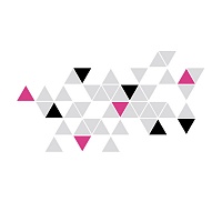 Stylová moderní samolepka na zeď trojúhelníky trigonum detail 072 070 041 | Trigonum (w236)