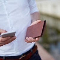 Tmavě hnědá peněženka s pouzdrem na iPhone 6 Plus/6S Plus | Peněženka s pouzdrem na iPhone 6+/6s+