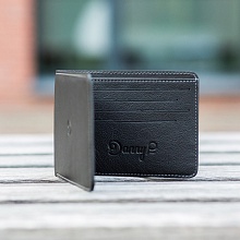 Kožená Slim peněženka černá