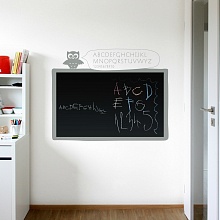 Černá nalepovací tabule sova (t09)
