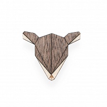 Dámská dřevěná brož Doe Brooch