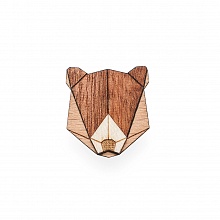 Dámská dřevěná brož Bear Brooch
