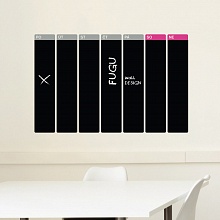 Černý tabulový kalendář týdenní (t22)