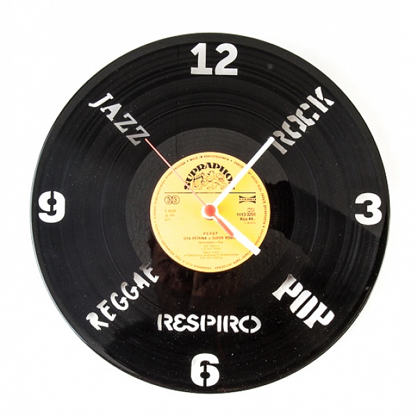 Hodiny z gramodesky KLOX MUSIC | Respiro