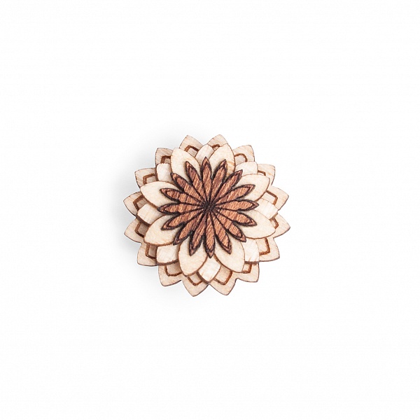 Ozdoba do klopy Cubo Flower | BeWooden
