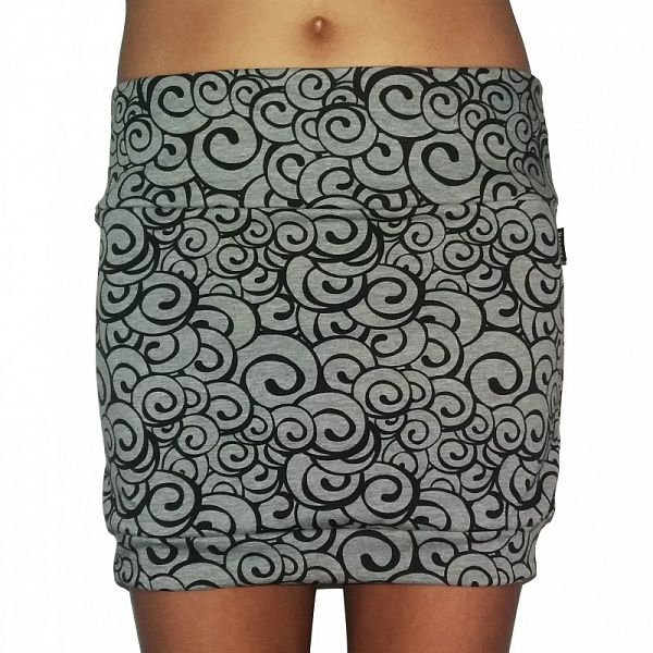 DÁMSKÁ SUKNĚ BARRSA HOLIDAY GREY PRINT