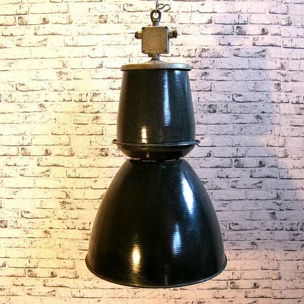 Industriální smaltovaná lampa | Industrial Antik