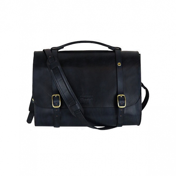 Leather Briefcase - černá