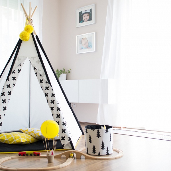 Teepee BLACK/WHITE PLUS | Happy-teepee