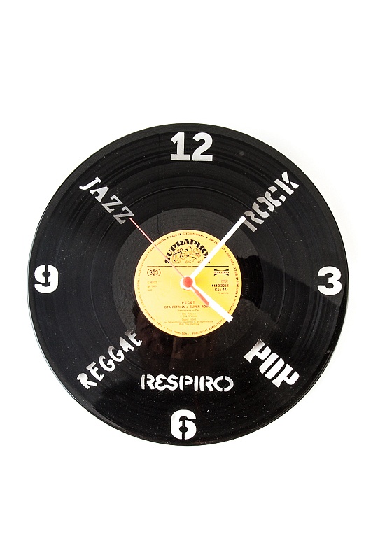 Hodiny z gramodesky KLOX MUSIC