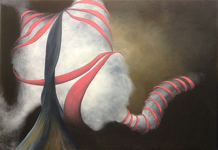 SHROUD, 2015 acrylic and oil on canvas 105 x 150 cm | SHROUD