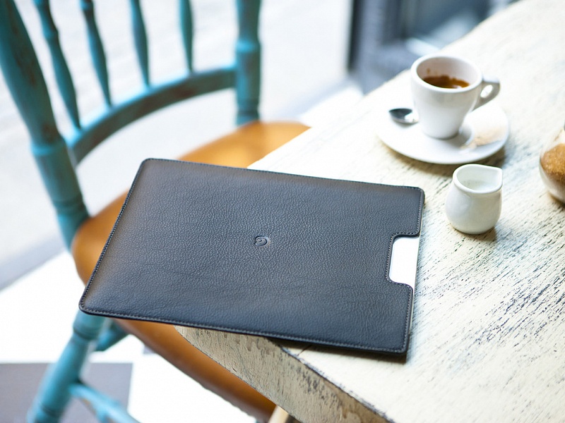 Černý kožený obal na iPad | Kožený obal na iPad černý