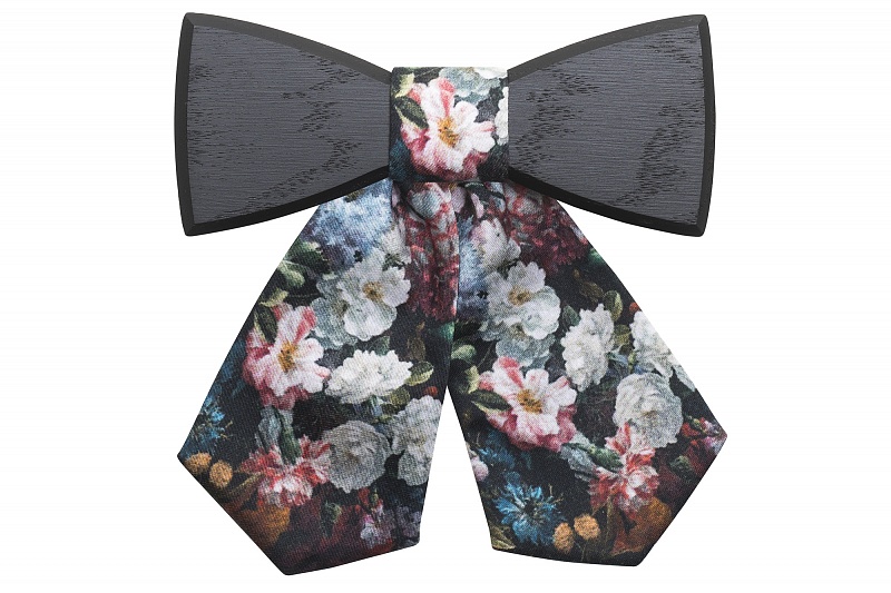 Dámský dřevěný motýlek Dark Rose
