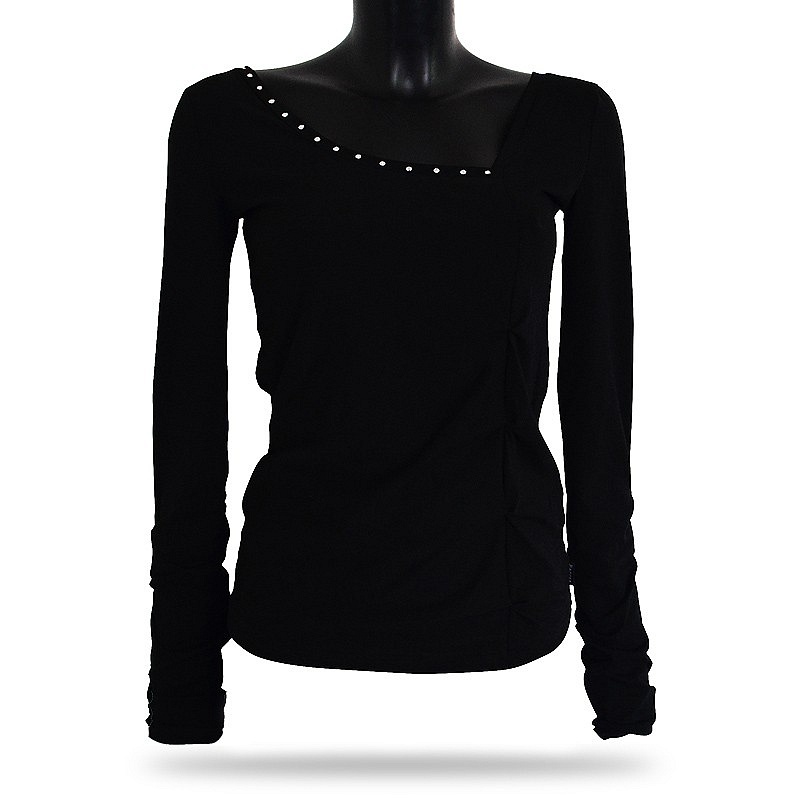 Front | DÁMSKÝ TOP BARRSA CRYSTAL SHINE BLACK