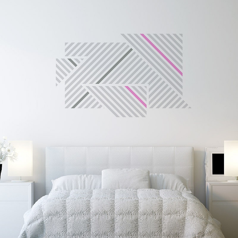 Designové samolepky na zeď proužky 072 074 045 | Lineatus (w248)