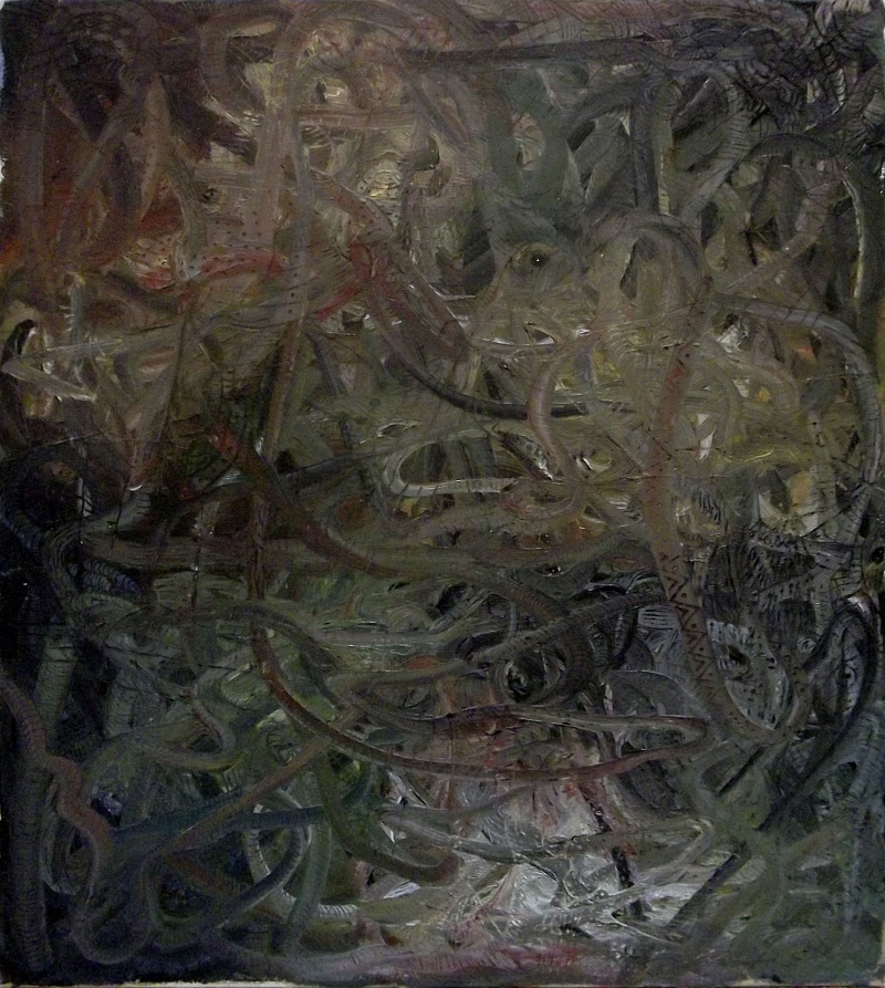 Invisible, kombinovaná technika, 80x90cm, 2015 | Invisible