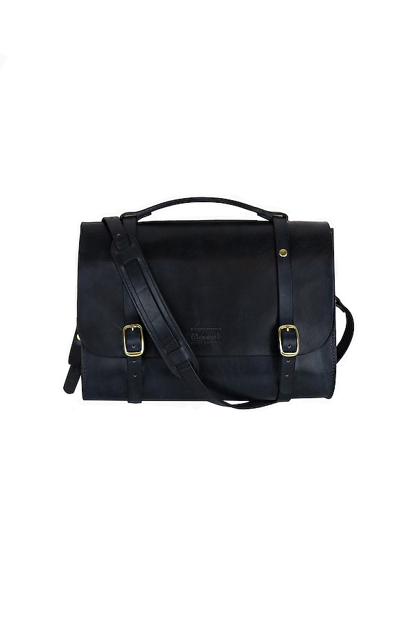 Leather Briefcase - černá